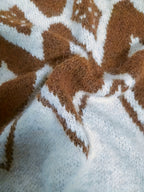 Gradient Fair Isle Fuzzy Knit Sweater