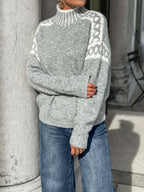 Nordic Fair Isle Turtleneck Sweater