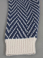 Herringbone Knit Turtleneck Sweater