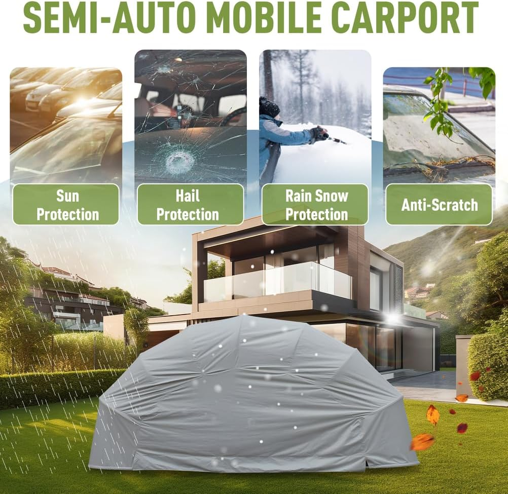 Semi-Automatic Retractable Carport