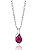 MIORE Gold Necklace for Women in 9 kt 375 White/Yellow Gold with Pear Shape Ruby/Emerald/Sapphire/Topaz/Aquamarine Gem Pendant Necklace with 45 cm Long Chain, Handmade Jewellery for Women