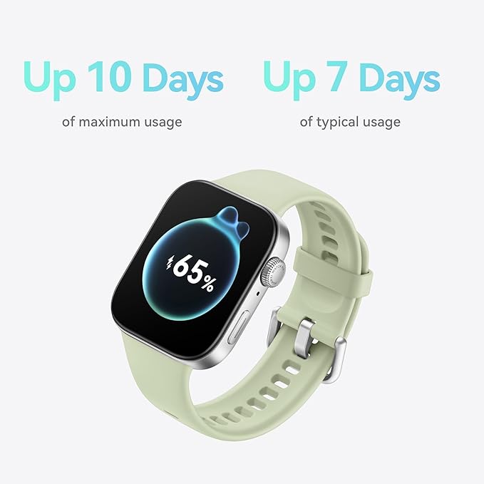 HUAWEI WATCH FIT 3 Smartwatch for men women, iOS & Android, Up to 10 Days Battery Life, Bluetooth Calls, GPS Smartwatch, Aluminum Case, AMOLED Display, Health&Fitness Tracker, Black Strap