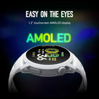 COROS PACE 4 Ultralight Sport GPS Watch, 1.2" AMOLED Touchscreen Running Watch, 19 days of daily use, Voice Features, Advanced Training Tools, Accurate GPS, Heart Rate Monitor(Silicone, White)