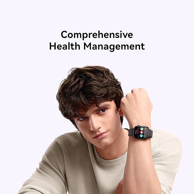 HUAWEI WATCH FIT 3 Smartwatch for men women, iOS & Android, Up to 10 Days Battery Life, Bluetooth Calls, GPS Smartwatch, Aluminum Case, AMOLED Display, Health&Fitness Tracker, Black Strap