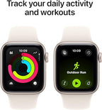 Apple Watch SE 3 [GPS + Cellular 40mm] Smartwatch with Starlight Aluminum Case with Starlight Sport Band - M/L. Fitness and Sleep Trackers, Heart Rate Monitor, Always-On Display, Water Resistant