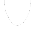 Swarovski Silver Una Angelic White Round Cut Necklace