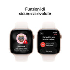 Apple Series 11 42mm Waterproof Smart Watch GPS + Cellular (2025) Rose Gold S/M