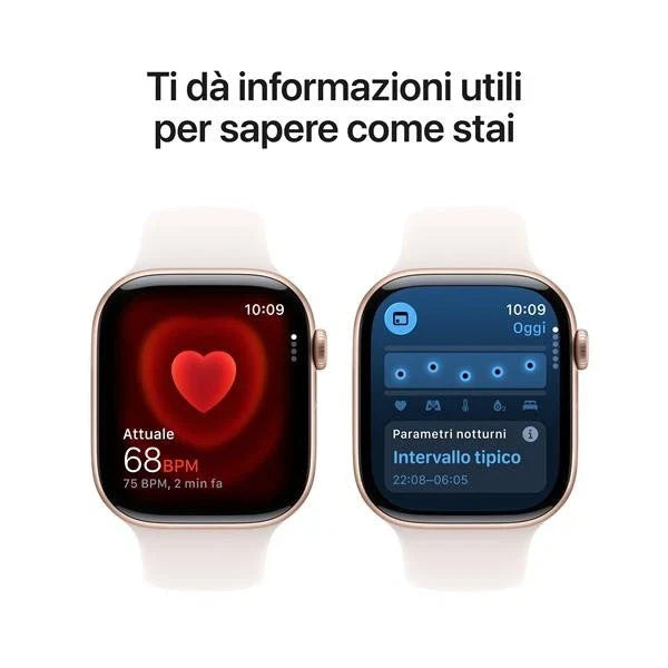 Apple Series 11 42mm Waterproof Smart Watch GPS + Cellular (2025) Rose Gold S/M