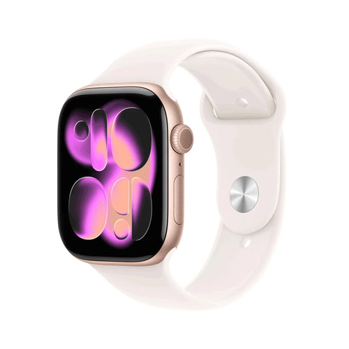 Apple Series 11 42mm Waterproof Smart Watch GPS + Cellular (2025) Rose Gold S/M