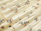 Women's Chiffon Elastic High Waist Pleated A-Line Flared Maxi Skirts