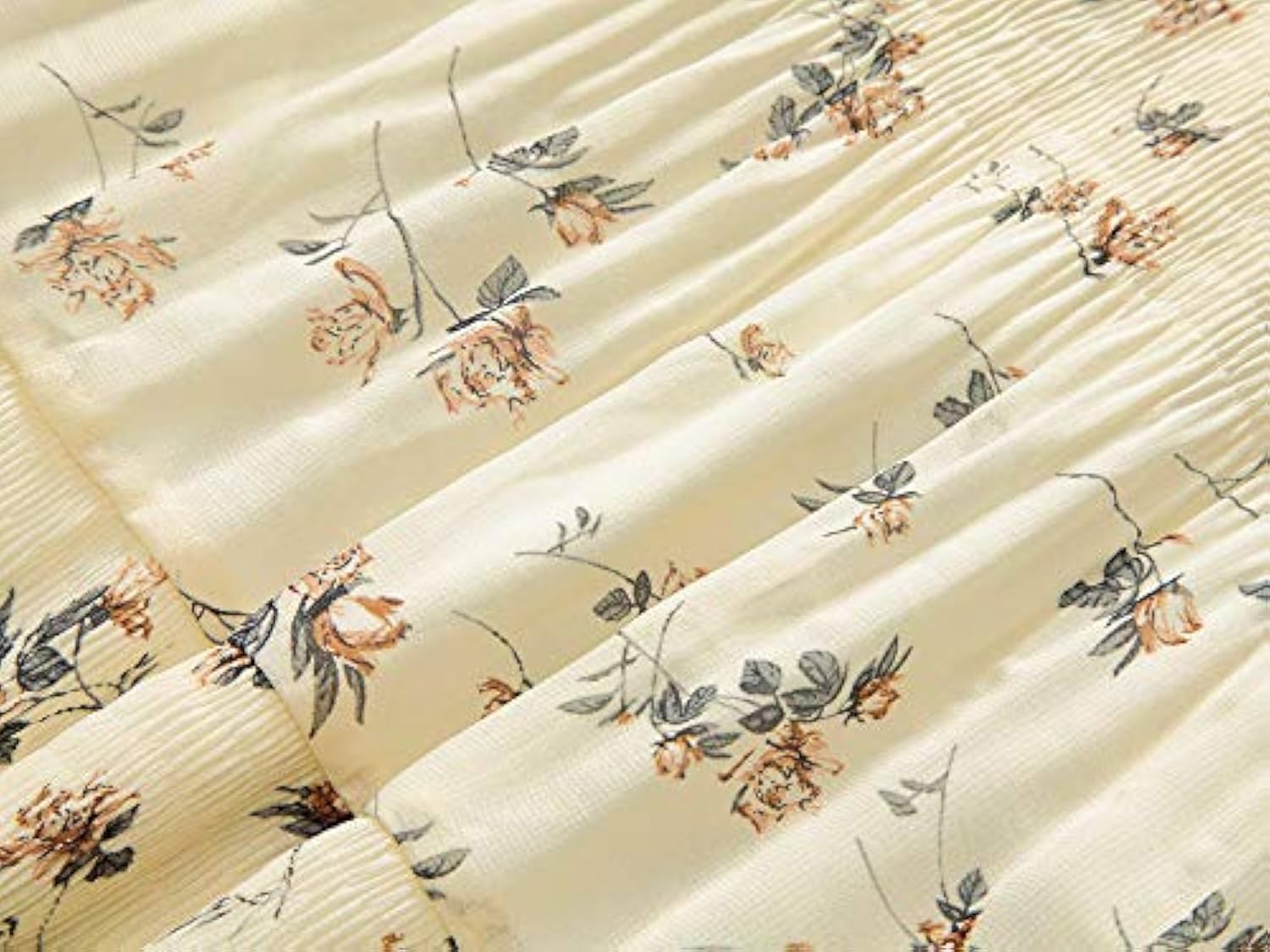 Women's Chiffon Elastic High Waist Pleated A-Line Flared Maxi Skirts