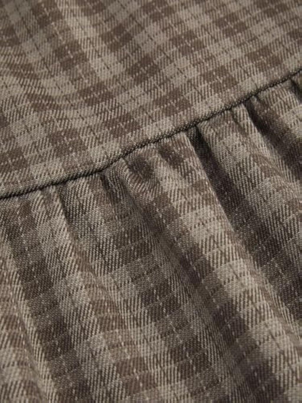 Elastic Waist Check Knotted Tiered Maxi Skirt